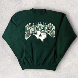 Vintage 90s Dallas Stars Hockey Sweatshirt, 90s Retro Dallas Stars NHL Shirt Tee